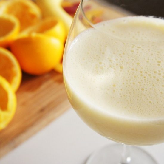 Suco de Laranja com Banana e Ameixa