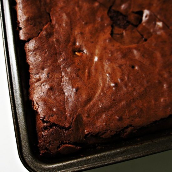 Receita de Brownie de Chocolate Triplo