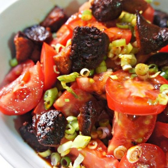 Salada de Tomate e Chorizo do Jamie Oliver