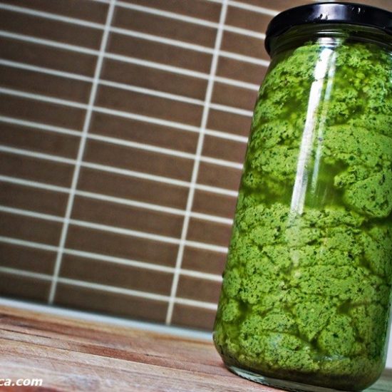 Receita de Pesto de Basilíco