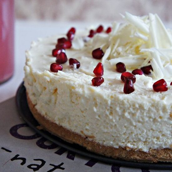 Receita de Cheesecake de Chocolate Branco