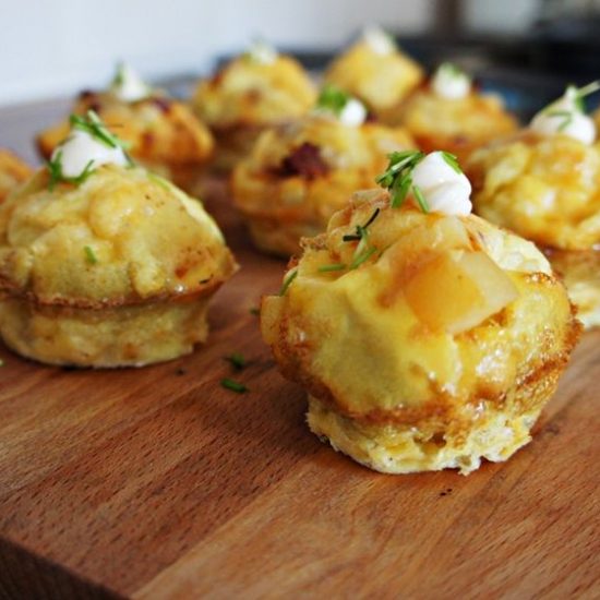 Receita de Mini Frittata de Chouriço e Batata