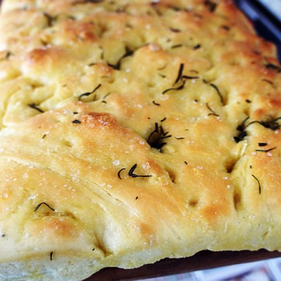 Receita de Focaccia de Alecrim