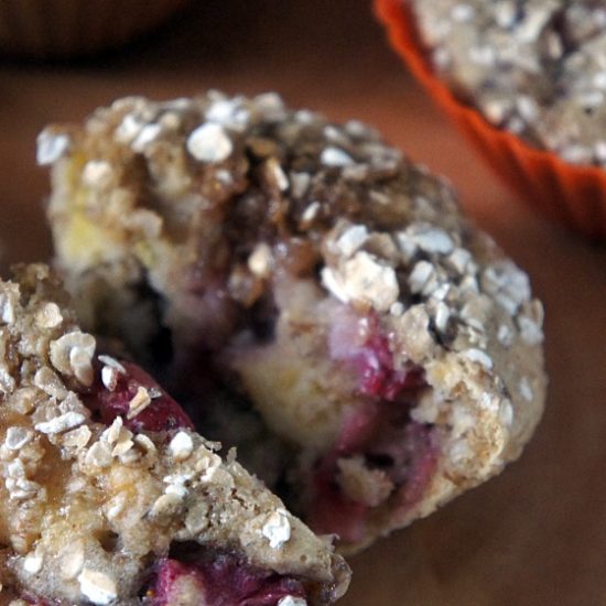 Receita de Muffin de Morango, Banana e Aveia sem Glúten