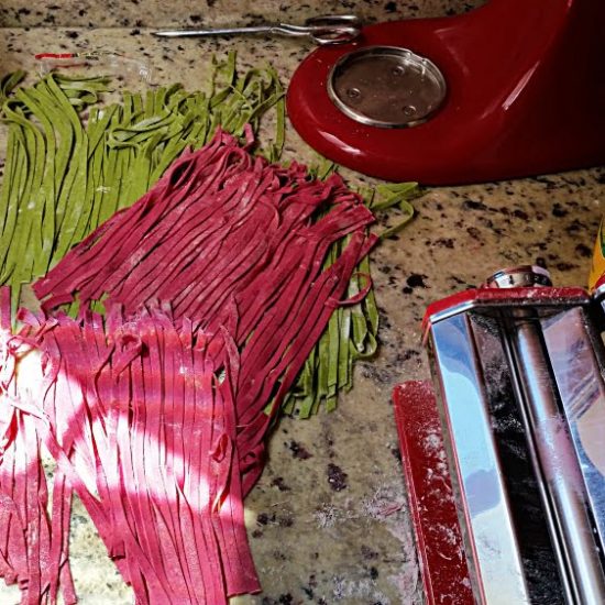Receita de Massa Italiana Colorida