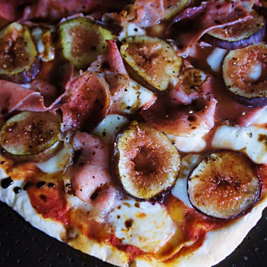 Receita de Pizza de Figo com Presunto Parma