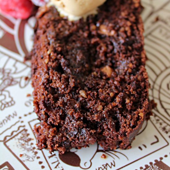 Bolo de Chocolate, Banana e Amendoim